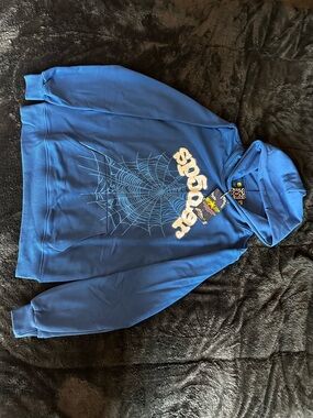 Blue sp5der hoodie